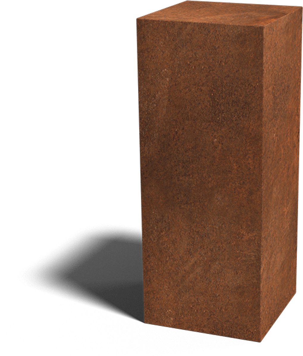 Cortenstaal sokkel - Ohio - 40 x 40 x 100 cm - MySteel