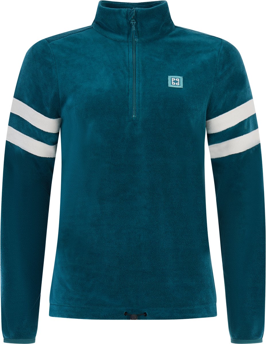 Protest Prtmiek Skipully Dames Outdoor fleece sweater Lange mouwen 1/4 rits Blauw