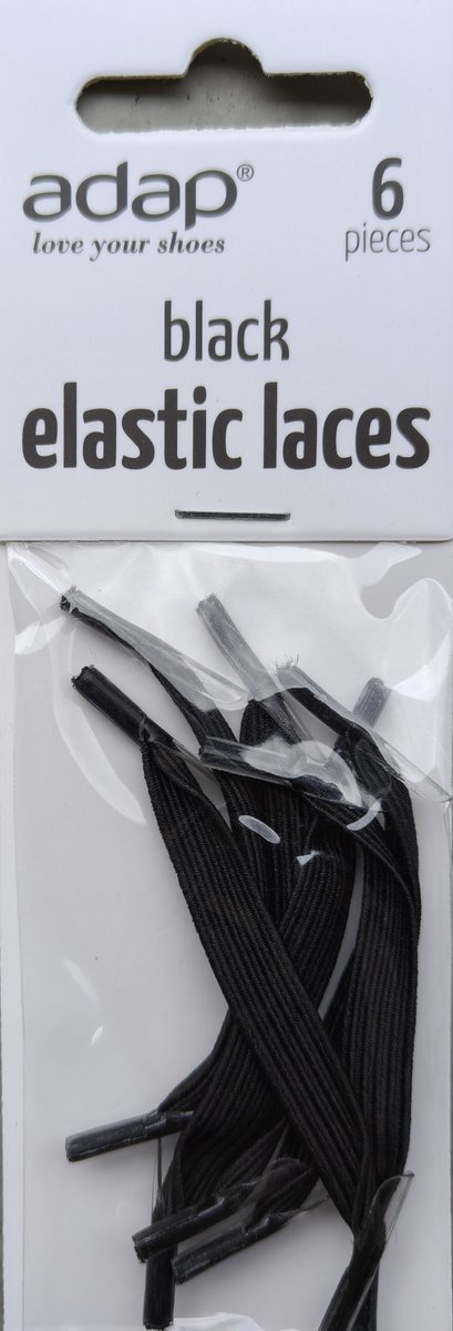 Zwarte Elastische Veters – No Tie Snelveters voor Volwassenen & Kinderen – 6 Stuks – Geen Strik Veters voor Sneakers, Sport- en Wandelschoenen – Comfortabel & Verstelbaar – Handige Schoenveters zonder Strikken