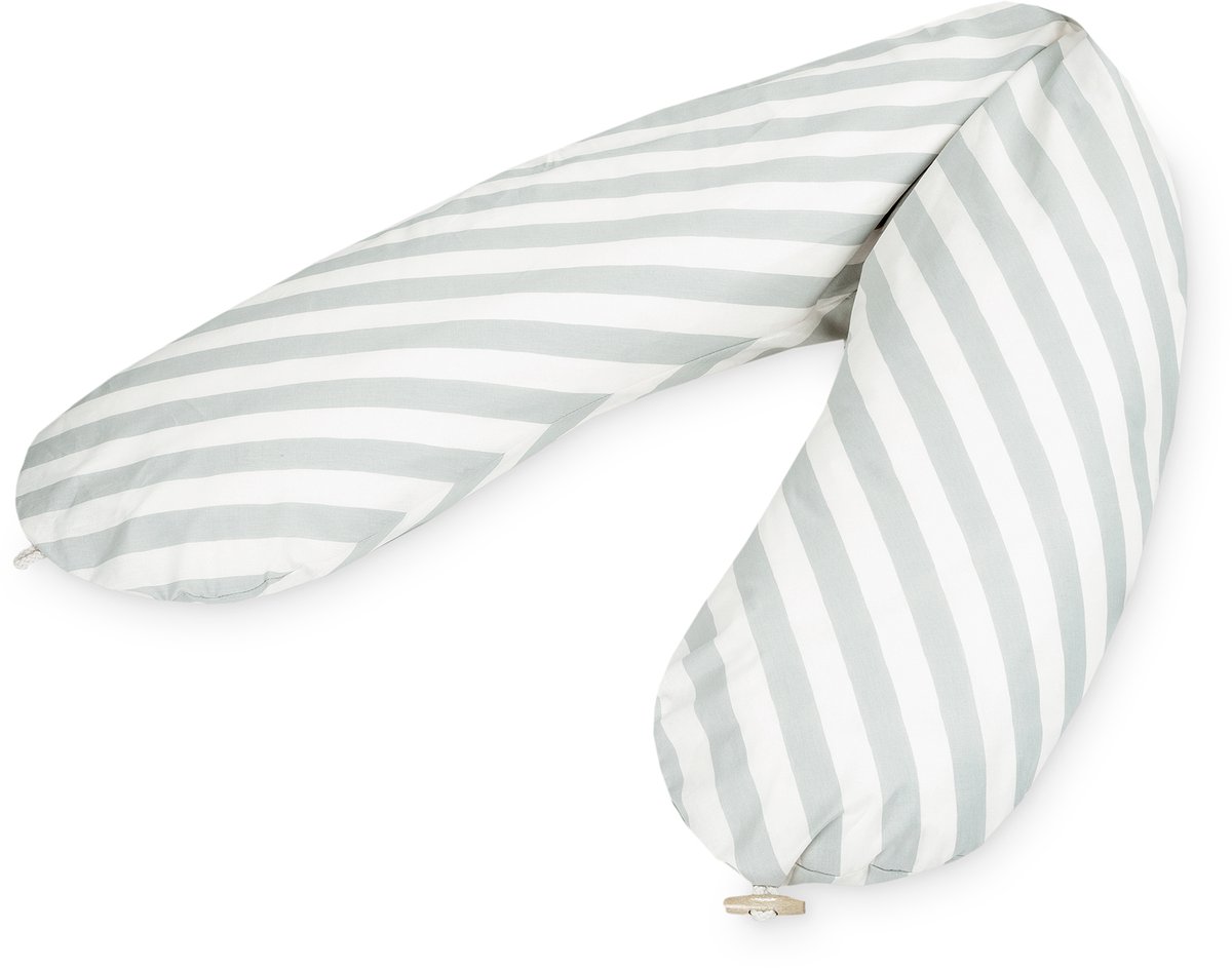 Julius Zöllner voedingskussen met knop, Organic Stripes