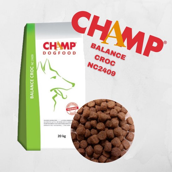 Champ Balance Croc 20 kg hondenvoer met zachte beloning kip