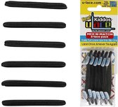 U-Lace Kiddos - Elastische Veters - Zwart - Mix-N-Match Pack