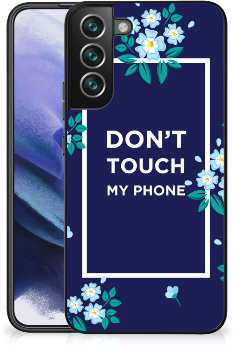 Samsung Galaxy S22 Plus Telefoon Hoesje Flowers Blue DTMP