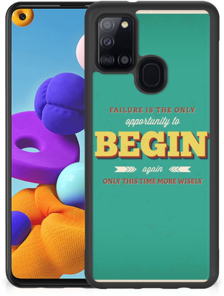 Samsung Galaxy A21s Hoesje met Quotes Quote Begin