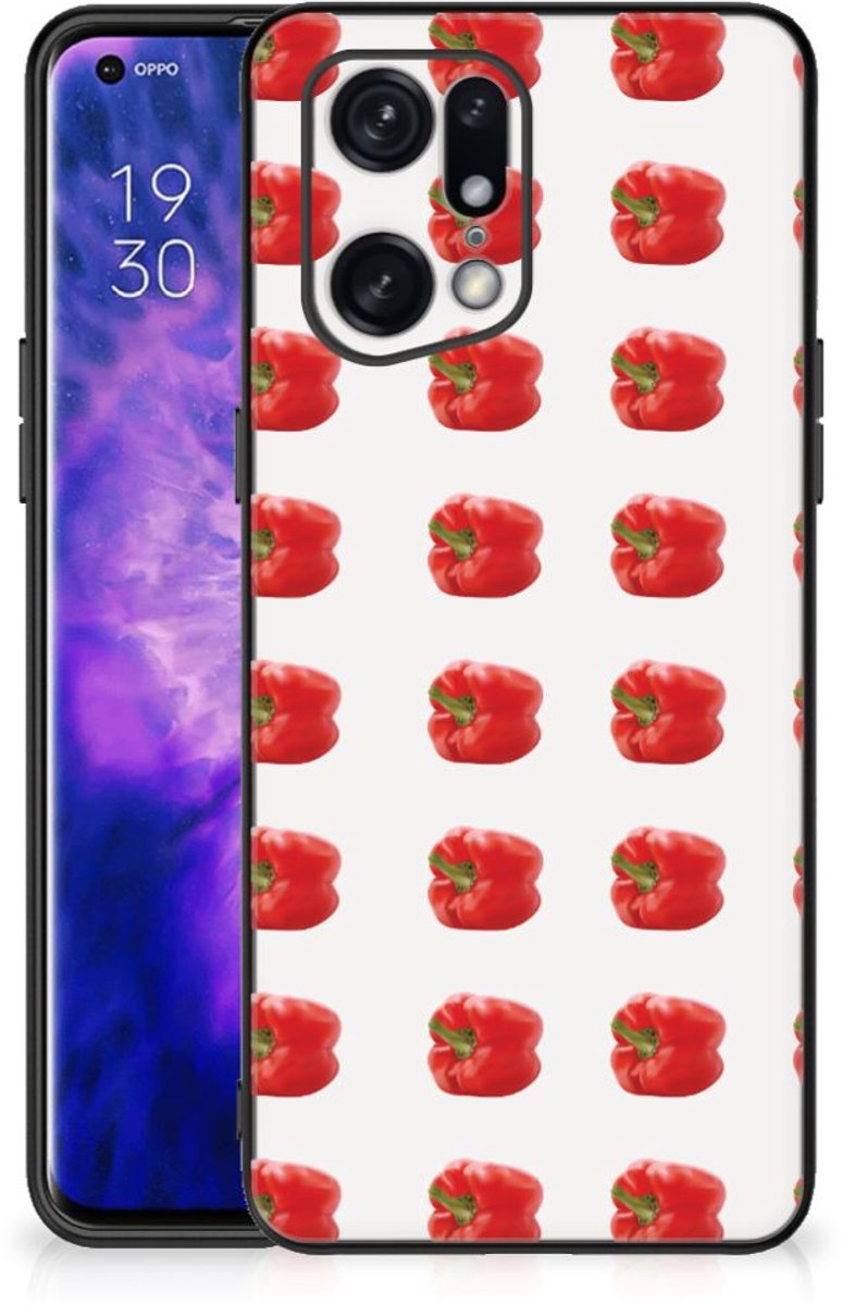 OPPO Find X5 Pro Back Cover Hoesje Paprika Red