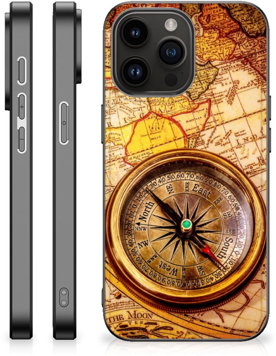 Back Cover voor iPhone 15 Pro Max TPU Backcover Kompas