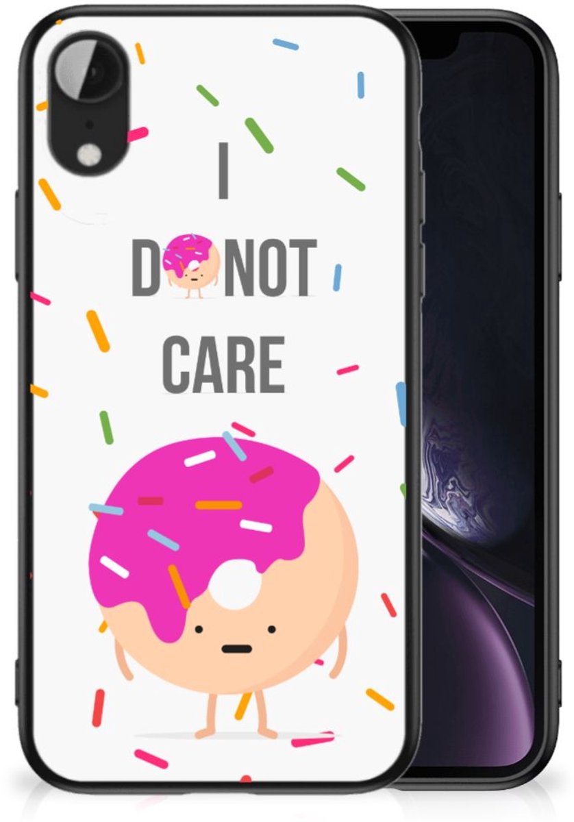 Apple iPhone XR Back Cover Hoesje Donut Roze
