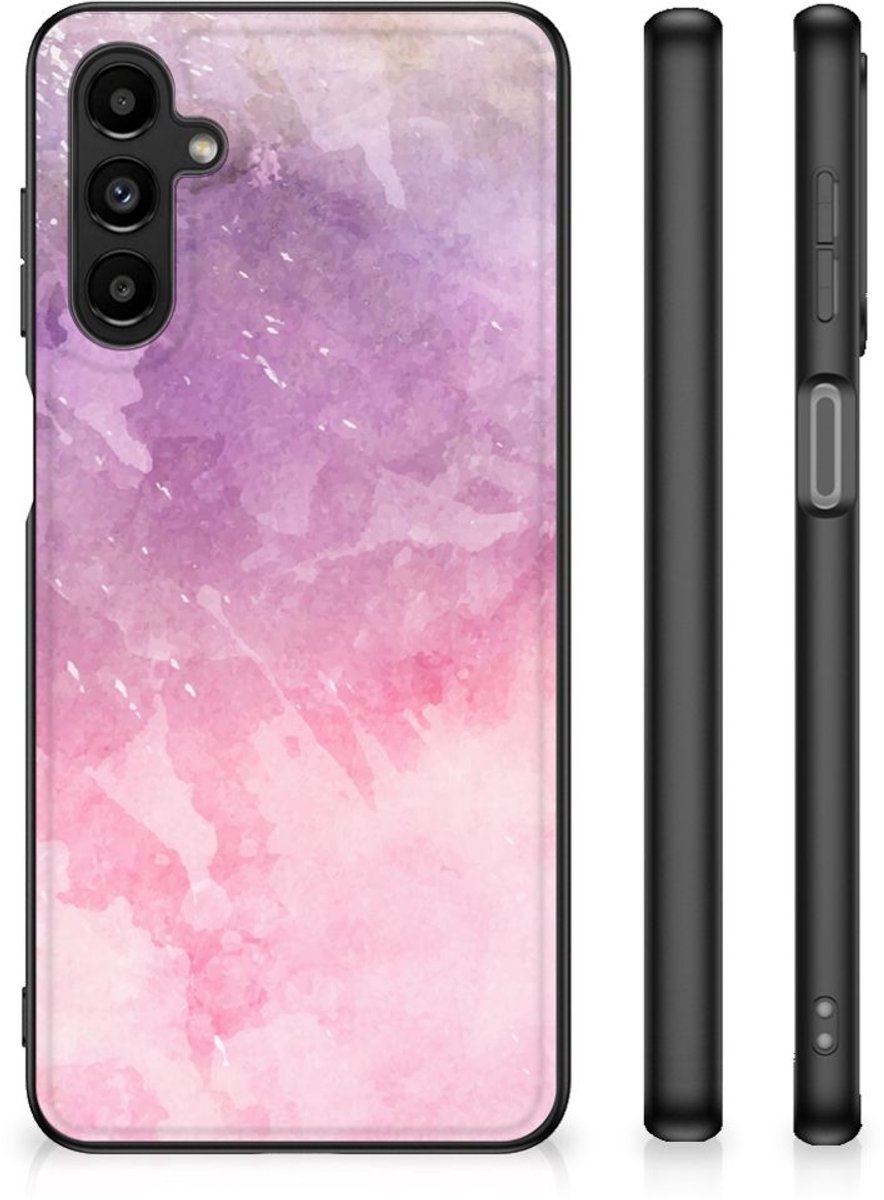 Kleurrijke Telefoonhoesje Samsung Galaxy A14 5G Pink Purple Paint
