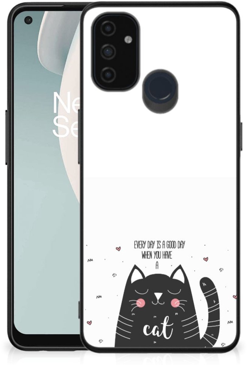 OnePlus Nord N100 Hoesje Cat Good Day