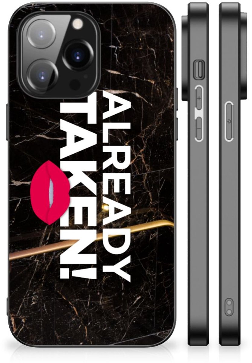 iPhone 14 Pro Max Telefoon Hoesje met tekst Already Taken Black