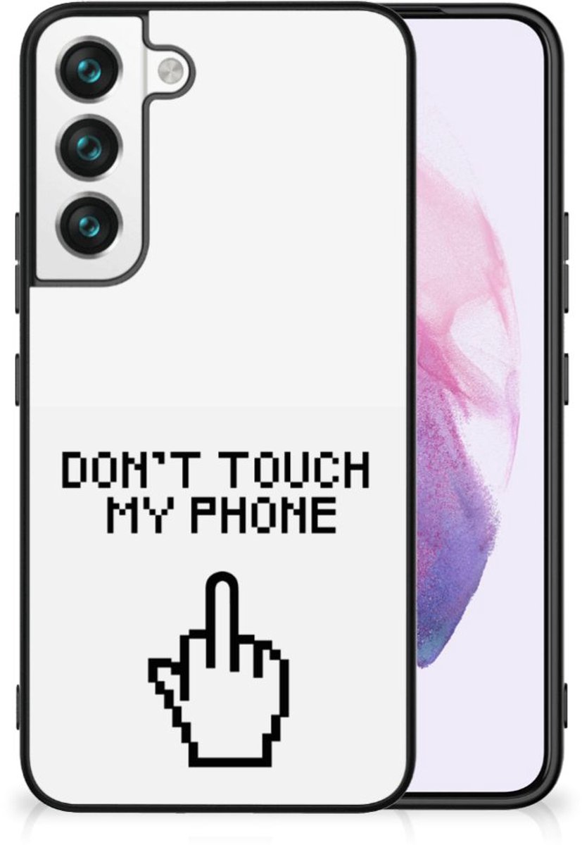 Samsung Galaxy S22 Telefoon Hoesje Finger Don't Touch My Phone