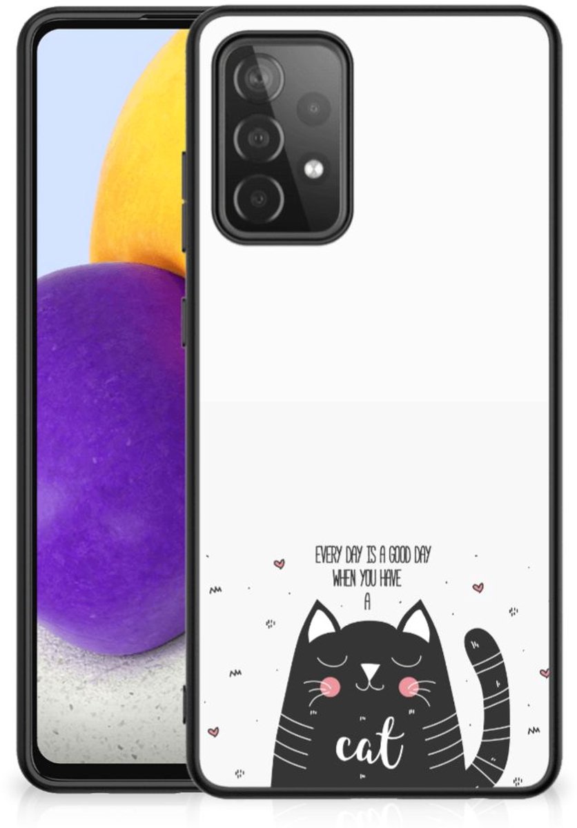Samsung Galaxy A72 (5G/4G) Hoesje Cat Good Day