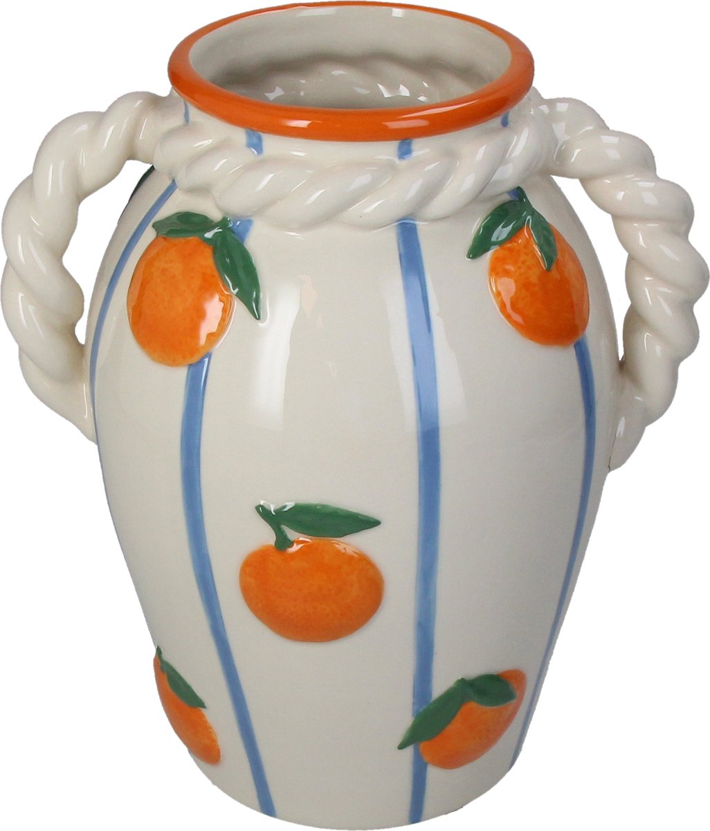 HD Collection Vaas Mandarijn Aardewerk 19,7x16x22,2cm Orange