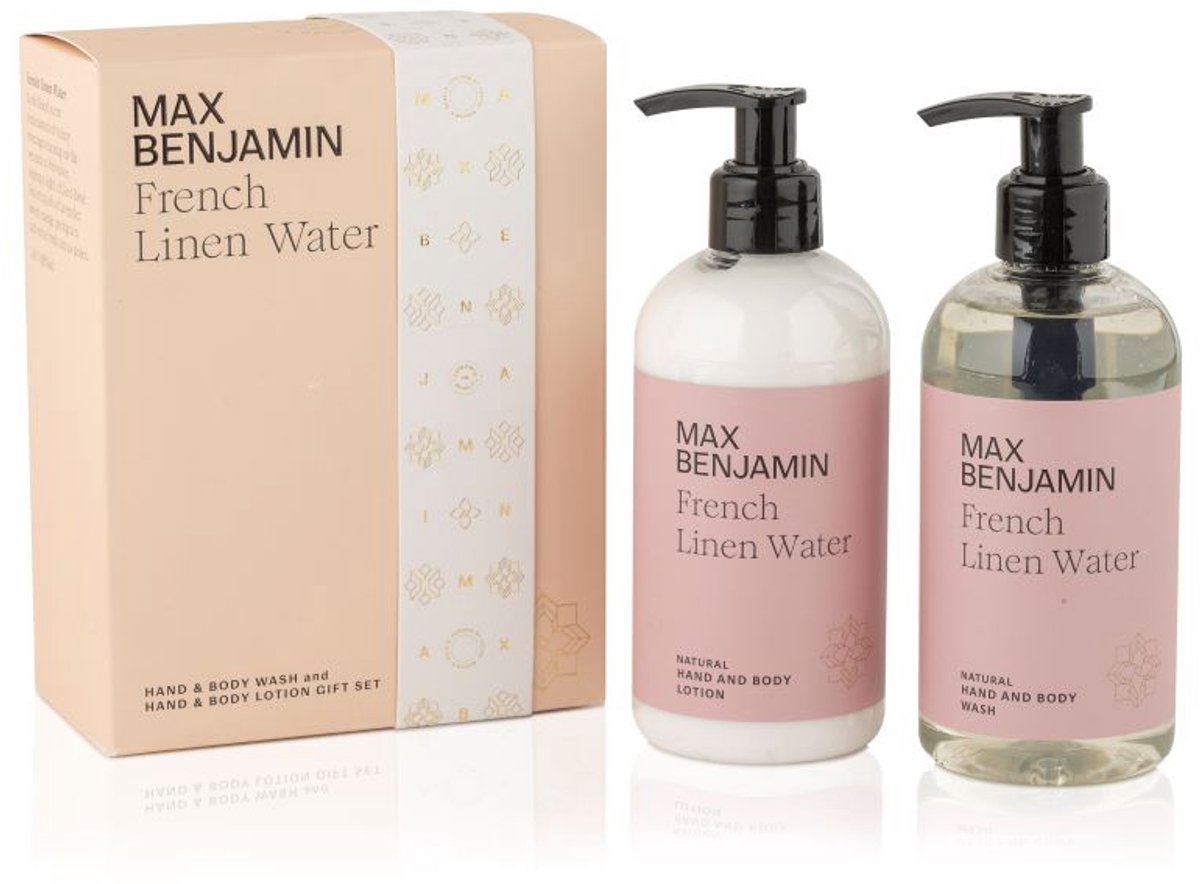 Max Benjamin - Hand & Body Wash and Lotion Cadeauset - French Linen Water