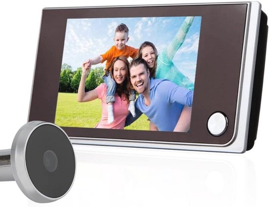 Home-video-deuroog, digitale deurspioncamera, 3,5 inch LCD-120 graden spion-viewer foto-visuele bewaking elektronische deurcamera-monitor voor veiligheid thuis