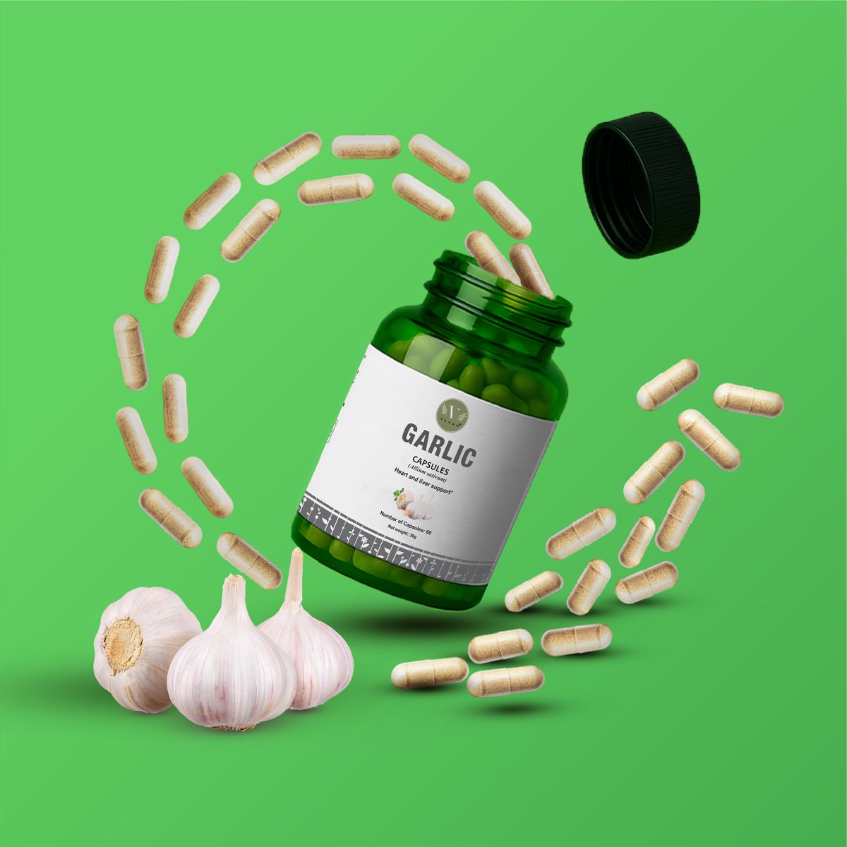 Goedkoopste Vanan Knoflook – Hart en Lever - Veganistisch voedingssupplement met knoflook – Ayurvedisch – 60 capsules