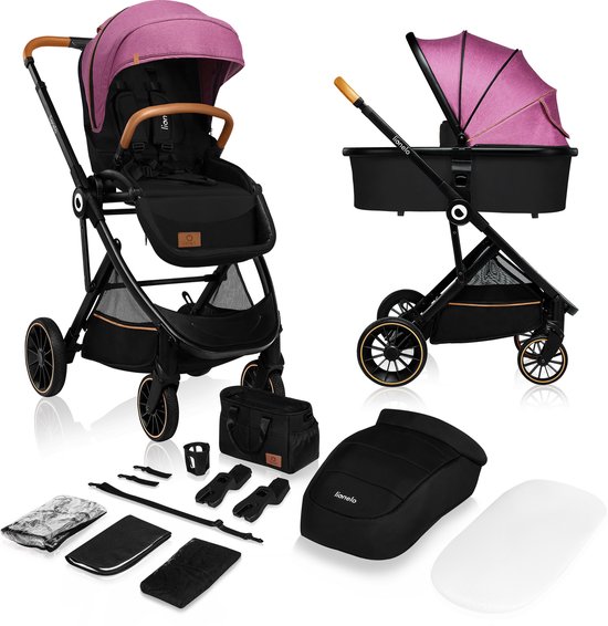 Lionelo Riya Kinderwagen 2 in 1 Opvouwbaar met XXL Zonnekap - BrandLine Group Sp. z o.o. - €229,00