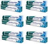 Himalaya Herbals Sparkly White Tandpasta - 6 x 75g - Herbal Toothpaste - Vegan - Tandpasta Voordeelverpakking