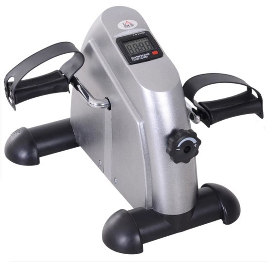 Trainingsfiets apparaat met LCD-display metaal zwart 39 x 40 - Trainingsfiets - €69,95