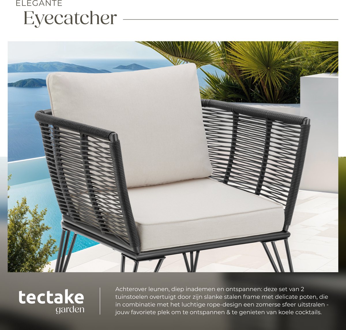 tectake tectake Sundo Loungestoelen - afbeelding 5