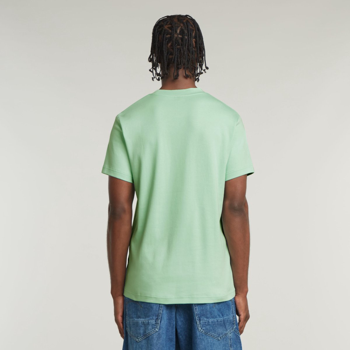 G-Star Old skool logo r t Heren T-shirts Groen