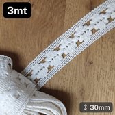 2 Yards Wit Katoen Kant Lint for Kleding Naaien Stof Wit Trim