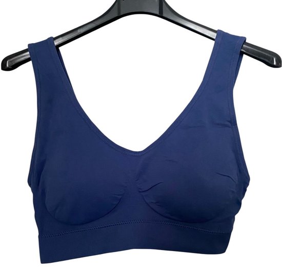 Comfort bra - Beha 8080-7 van Polyamide in grote maten 3XL/4XL (46-48) blauw