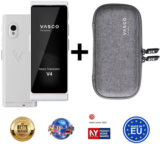 Vasco Translator V4 Taalvertaler Pearl White met Hoes - Vasco - €379,00
