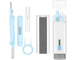 PolkaHome® 7in1 Schoonmaakset – Geschikt voor Smartphones, Oortjes & Laptops – Schoonmaak Set voor Computer / Laptop / Tablet / Telefoon / AirPods & Earbuds / Auto – AirPods Cleaner – Vuilreiniger – Stofreiniger – Schoonmaakkit