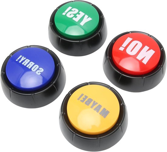 MMGGAISH Een set van 4 kleurrijke hondenknoppen, pratende hondenknoppen, huisdierenknoppen en waterdichte mat voor communicatie en 50 stickers om je hond te leren praten