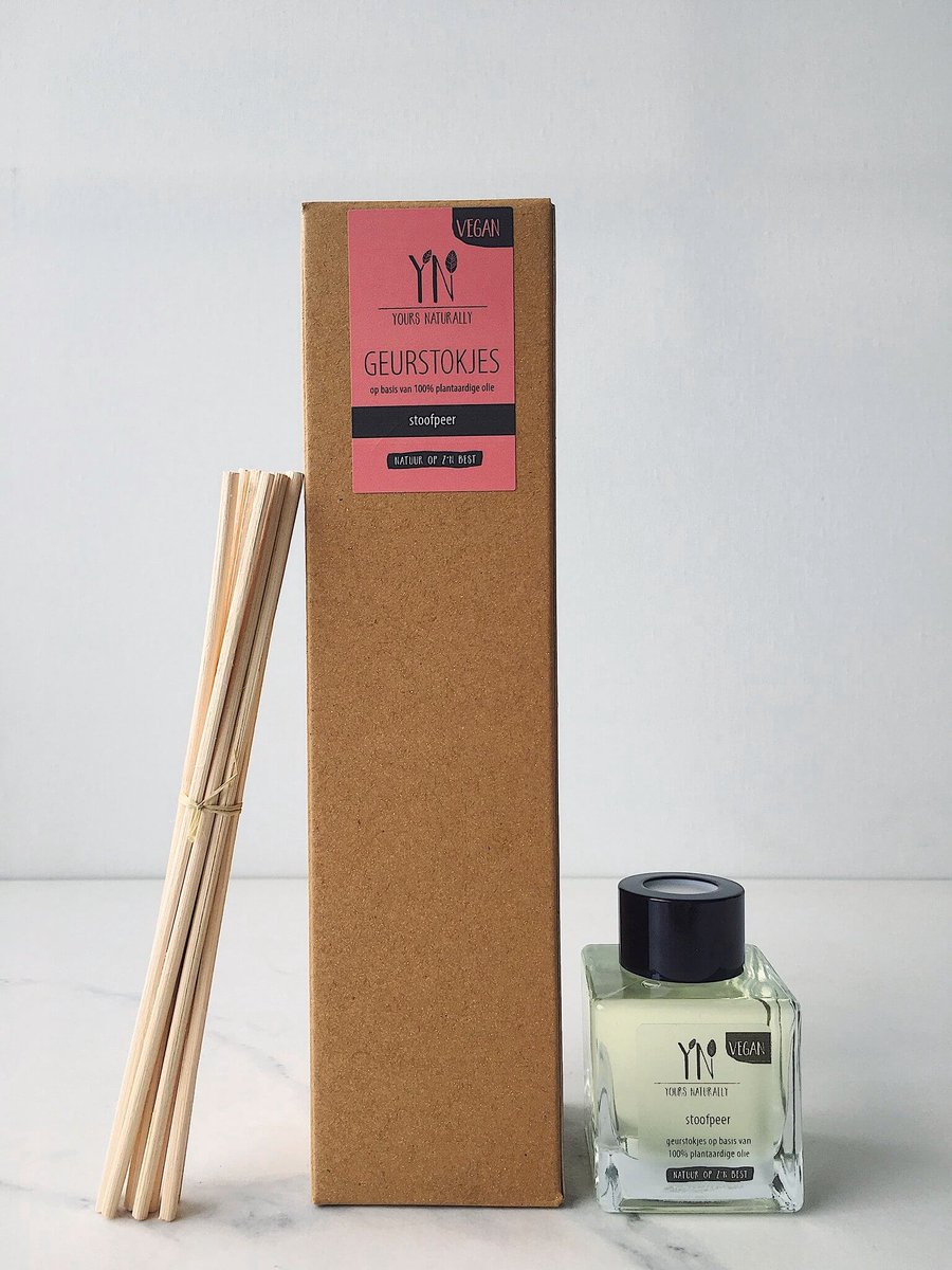 Yours Naturally Geurstokjes - Stoofpeer - Vegan - zonder oplosmiddel - 50ml - Trendy