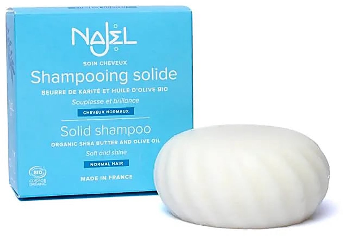 Shampoo bar (haarzeep), Najel, biologisch en vegan, 75 gram