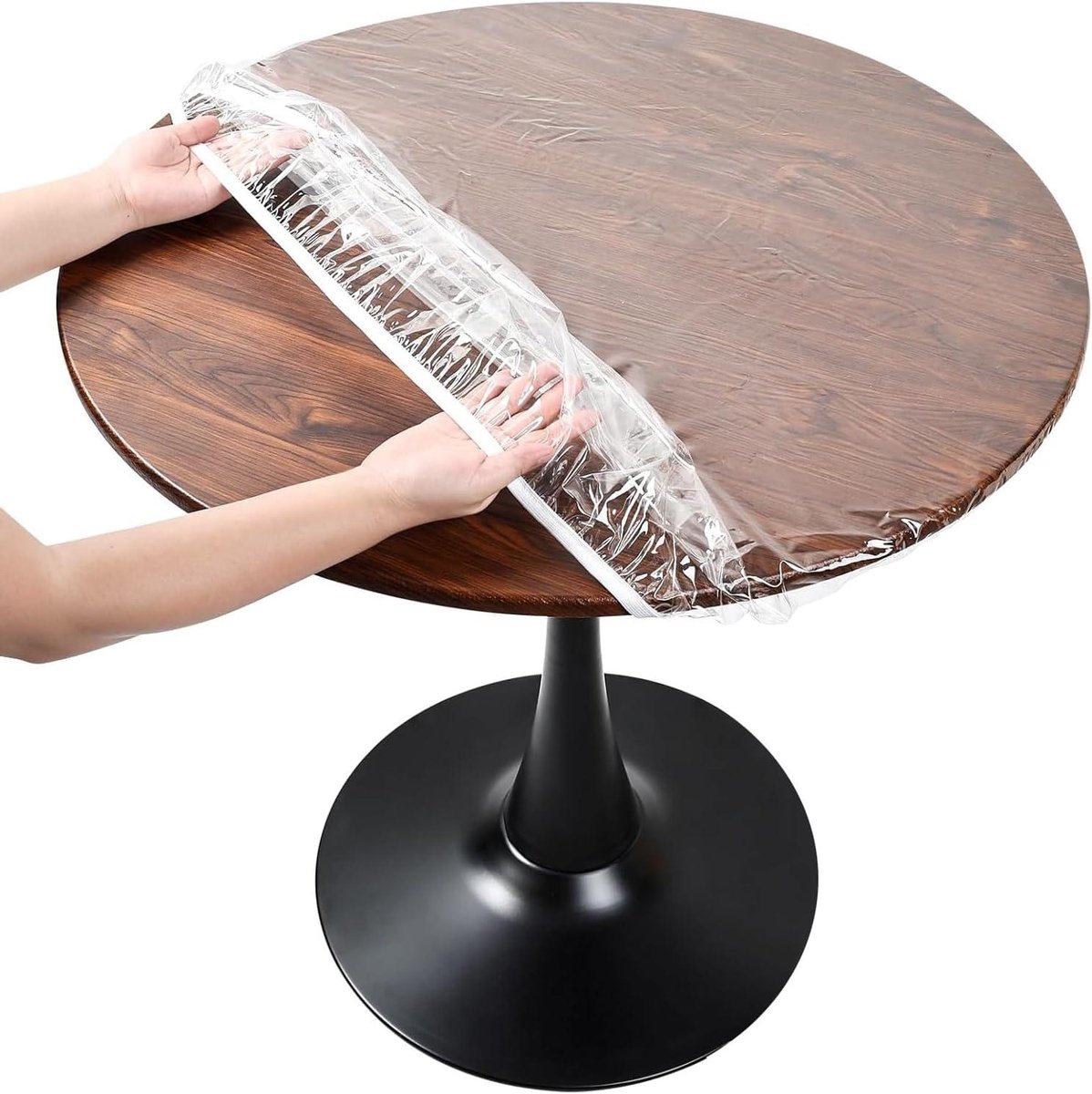 Allecto Plus - Transparant TPU Tafelkleedfolie Waterdicht en Vetafstotend (70 cm) - Voor Binnen en Buiten Gebruik