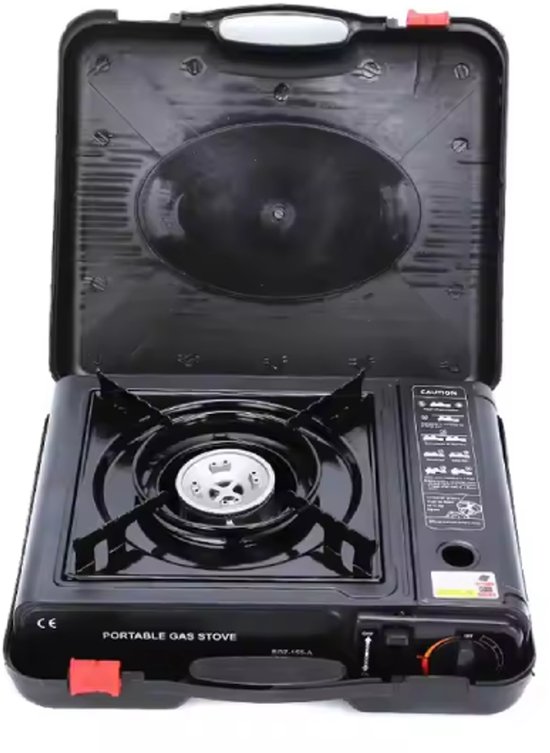 Happy Foodie - Draagbaar Camping Gasstel - Butaan - Compact Kooktoestel voor Buiten - Kamperen, Hiking, Picknick - Snel & Efficiënt Koken — afbeelding 4