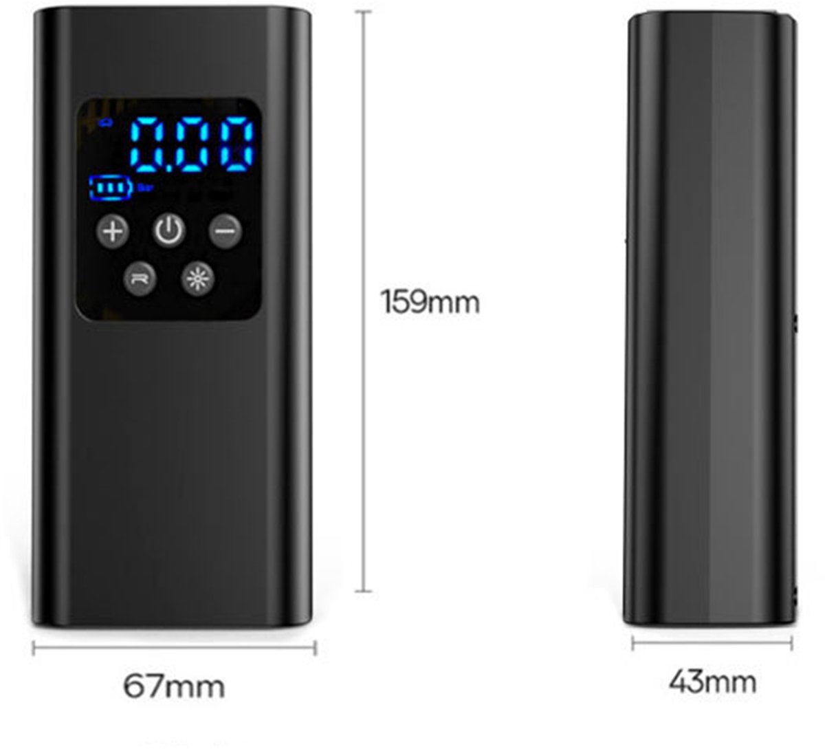 Elektrische Draagbare Fietspomp USB-C thumbnail 2