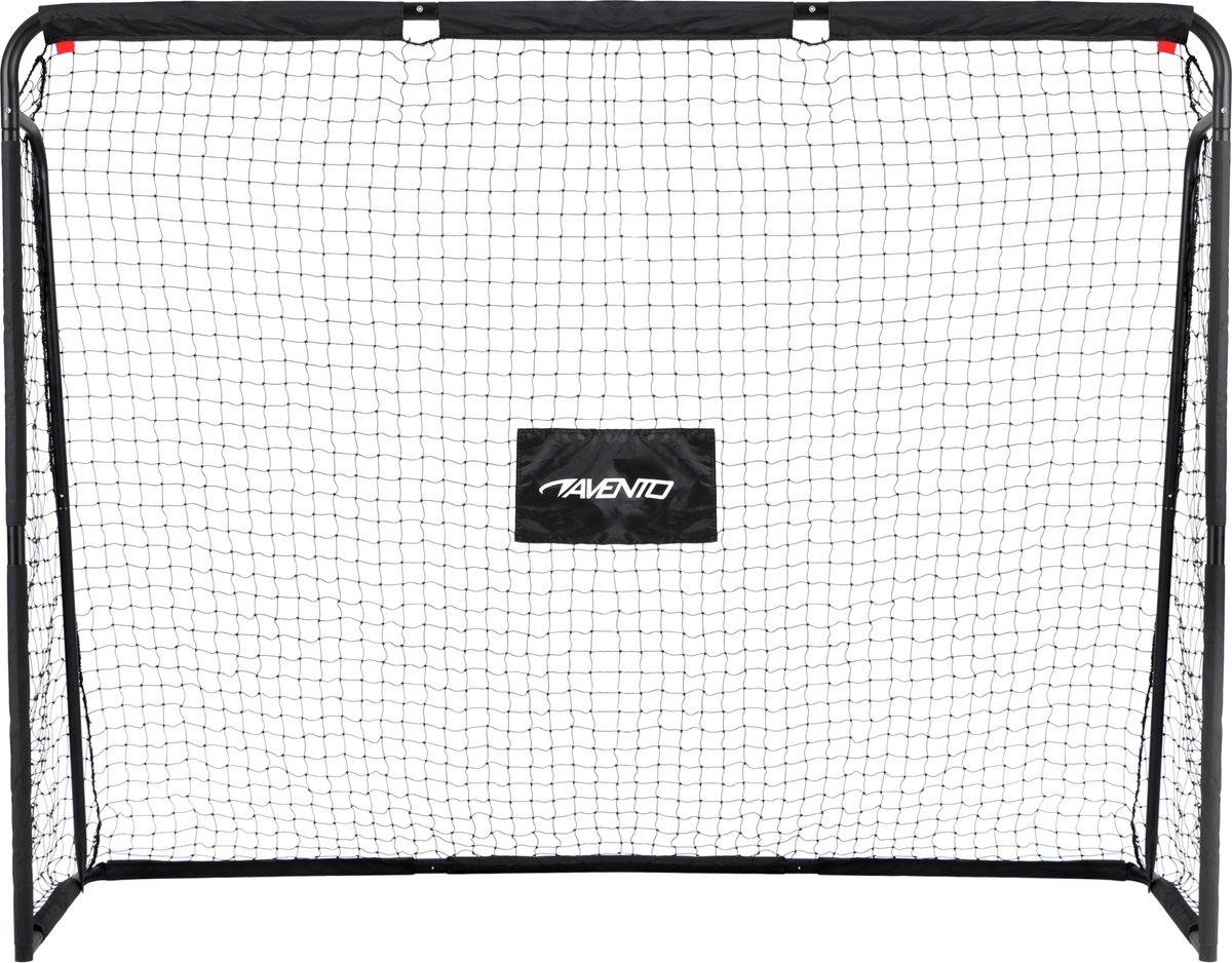 Avento Voetbaldoel met Targetscherm - Staal - ca. 220 x 76 x 170 cm