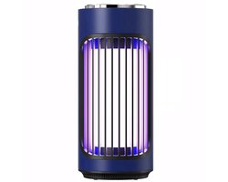 Muggenlamp-360°Antimuggen lamp-USB Elektrische UV insectendoder-Muggenvanger-Insectenlamp-Insectenvanger-Muggenmoordenaarlamp Voor Thuis, Keuken, Restaurant, Bakkerij, Balkon, Terras, (Kleur:Blauw)