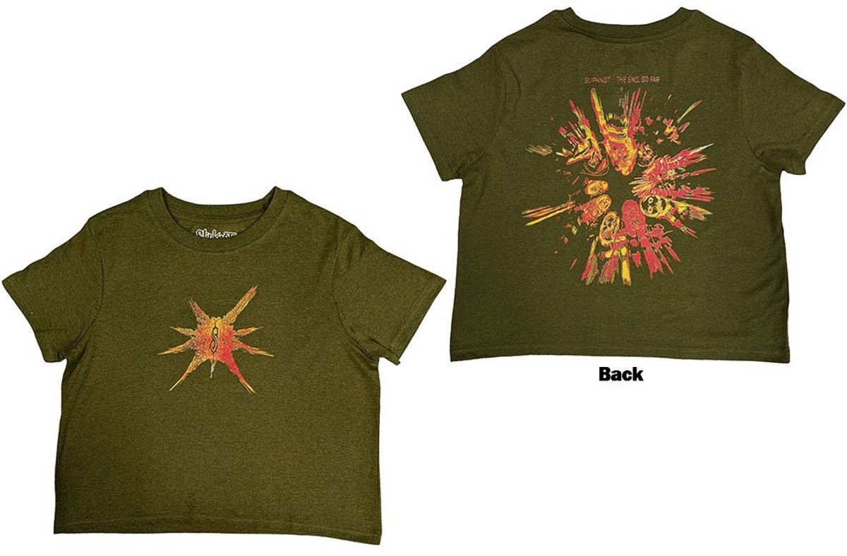 Slipknot - The End, So Far Band Figures Crop top - 2XL - Groen