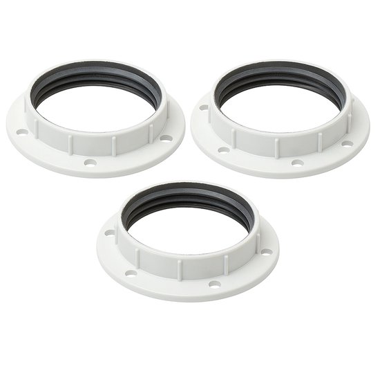 Losse Lamphouder ringen E27 - Ø40mm - Wit - (3 stuks)