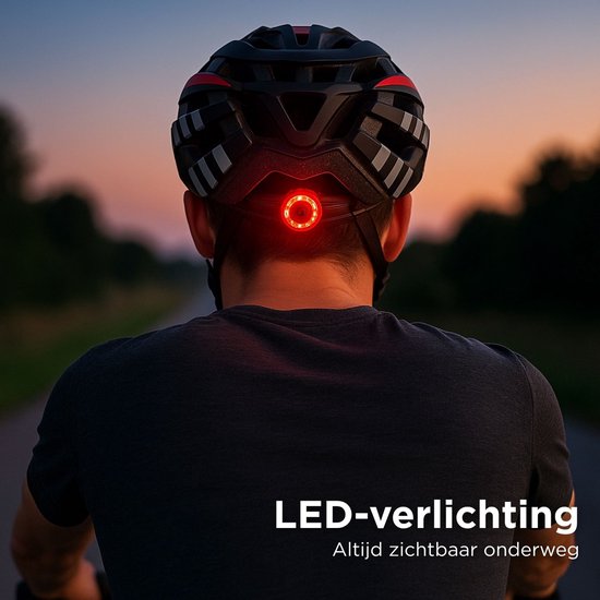 Casque de vélo GOOFF Blitz (visière transparente) 3-en-1 - ventilation maximale - avec lumière LED - jaune fluo taille M