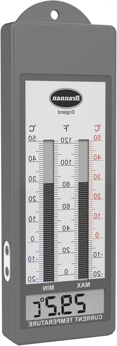 Titel: Waterproof Max Min Thermometer voor Kas, Tuin, Buiten en Binnen