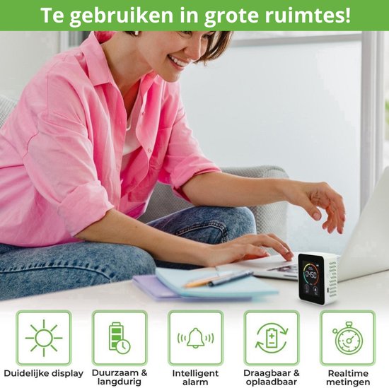 Vestifex CO2 Meter Binnen 3-in-1