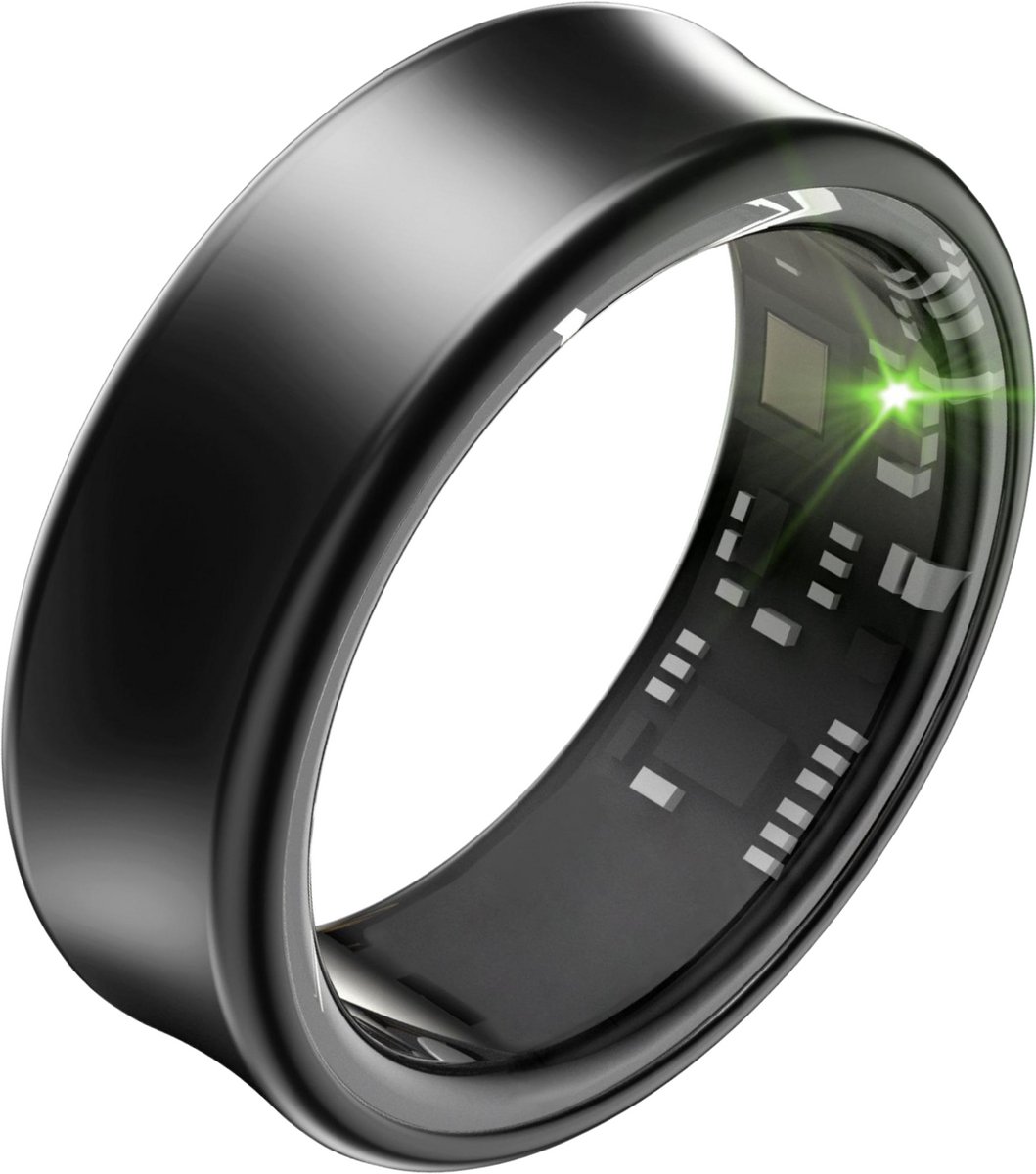 Focus® S2 Smart Ring - Zwart - Maat 7 - AI Coach - Hartslag