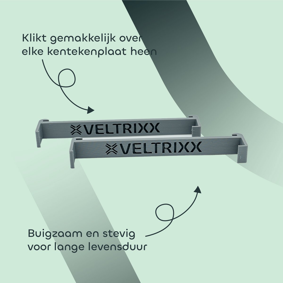 Veltrixx Showplaat Clips | Nardo grijs