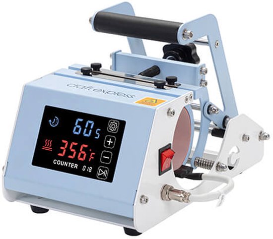 Craft Express Mokkenpers – Hobby Mokkenpers – Sublimatie Pers voor Mokken – Compacte Mug Press – 11 oz