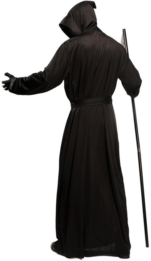 Costume de Faucheuse – Adultes – Comprend une faux et des Gants – Vêtements d'Halloween