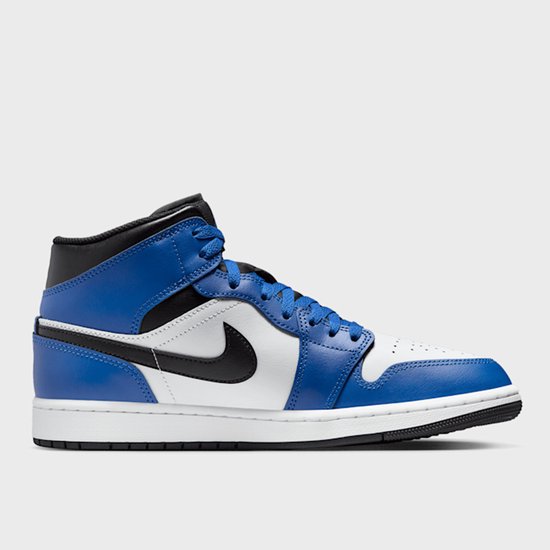 Air Jordan 1 Mid - Heren - Sneaker - Blauw/Wit/Zwart - Maat 42.5 - LET ...