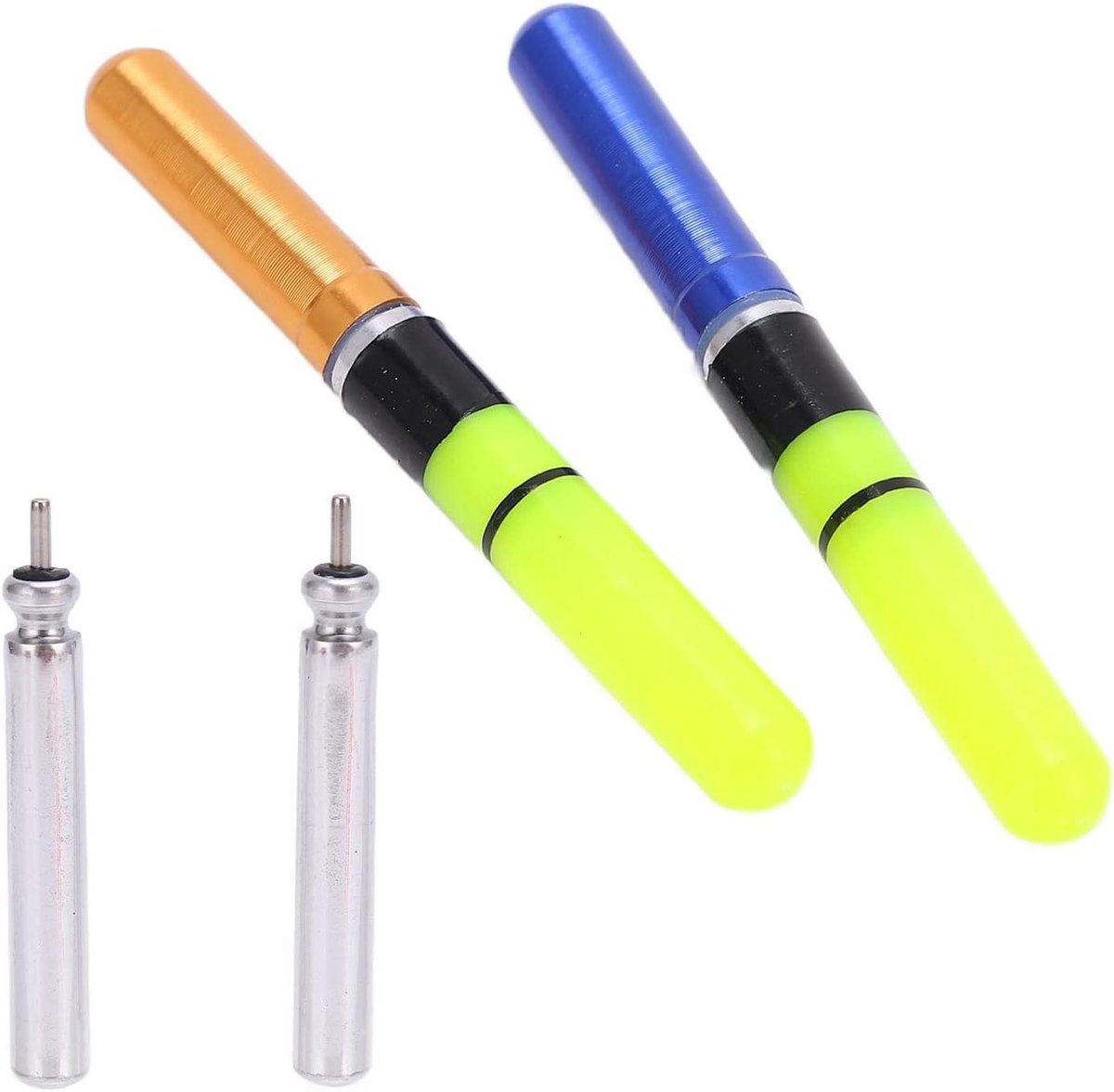 "Allecto Plus - Lichtgevende Visdobber 2 stuks Elektronische Visserslampen Nachtvissen - Visdobber voor Nachtvissen Accessoires"