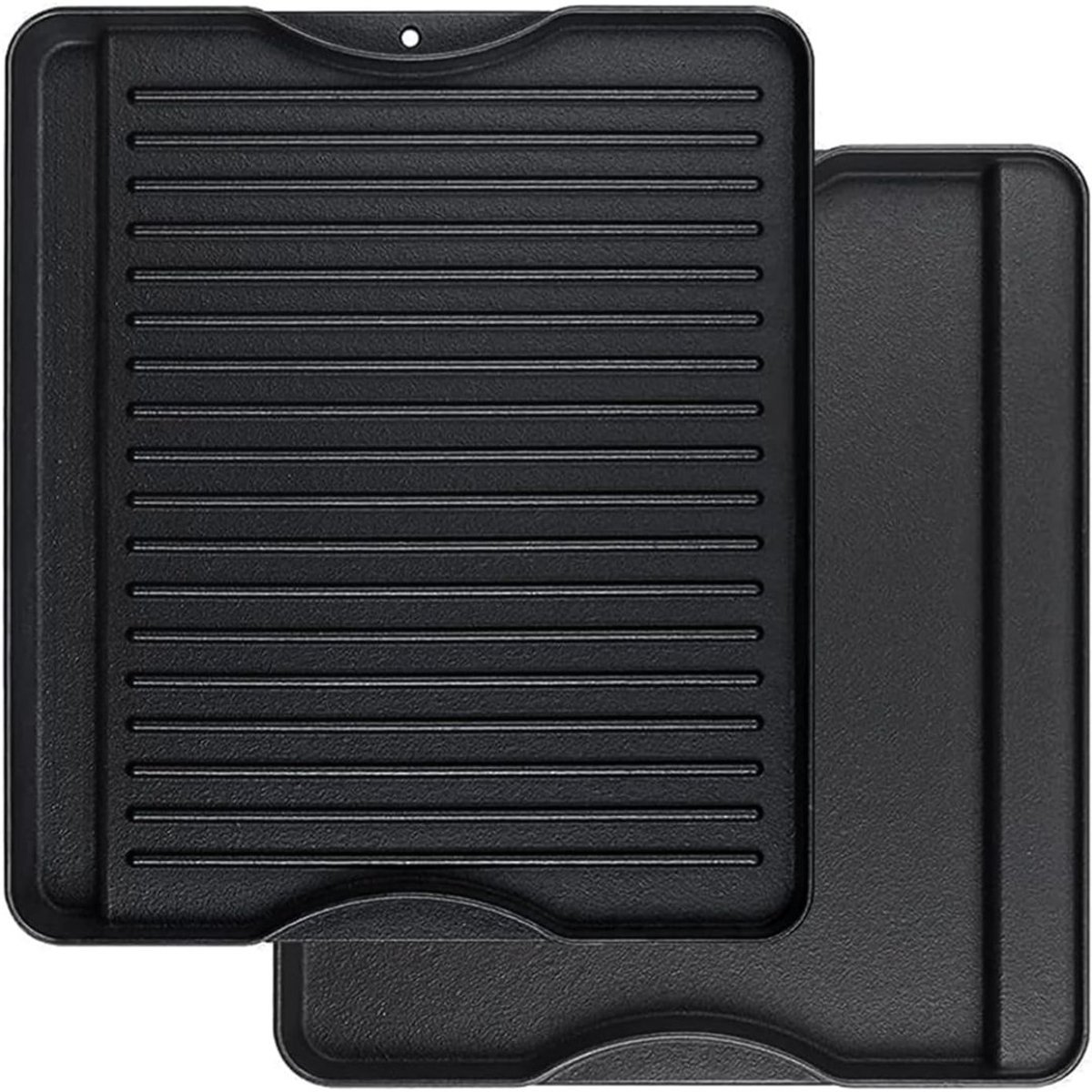 CLGP® Grillplaat Inductie - Bakplaat - Gietijzer - Zwart