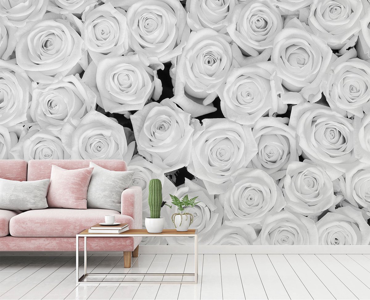 Fotobehang WhiteRoses DD115108 A.S. Création XXL 5 | 3D Fotobehang op maat
